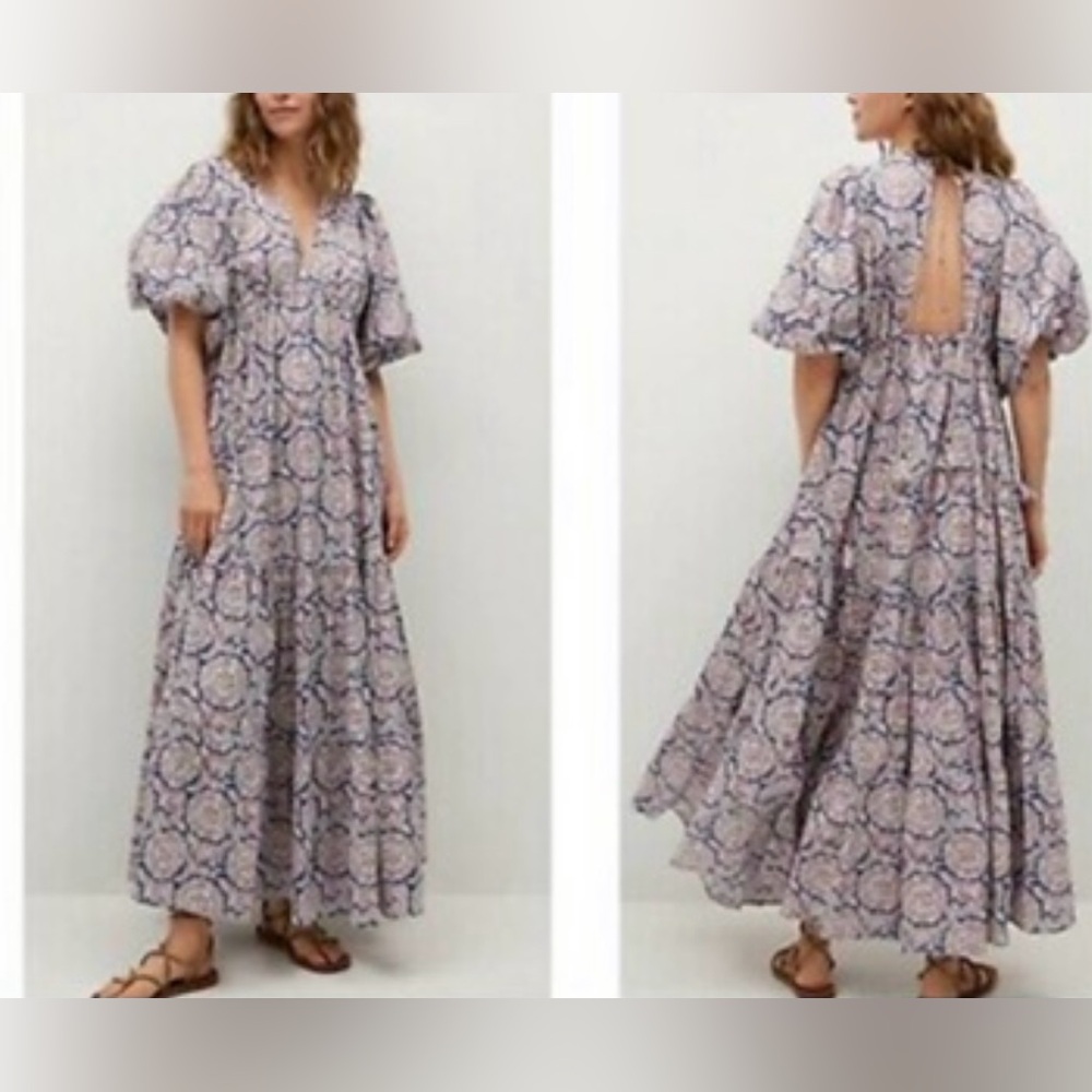 Chufy x Mango - Floral Patterned Maxi Dress size S